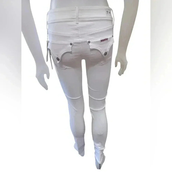 Hudson Midrise Collin Skinny White Jeans BNWT Size 26 - Picture 4 of 12